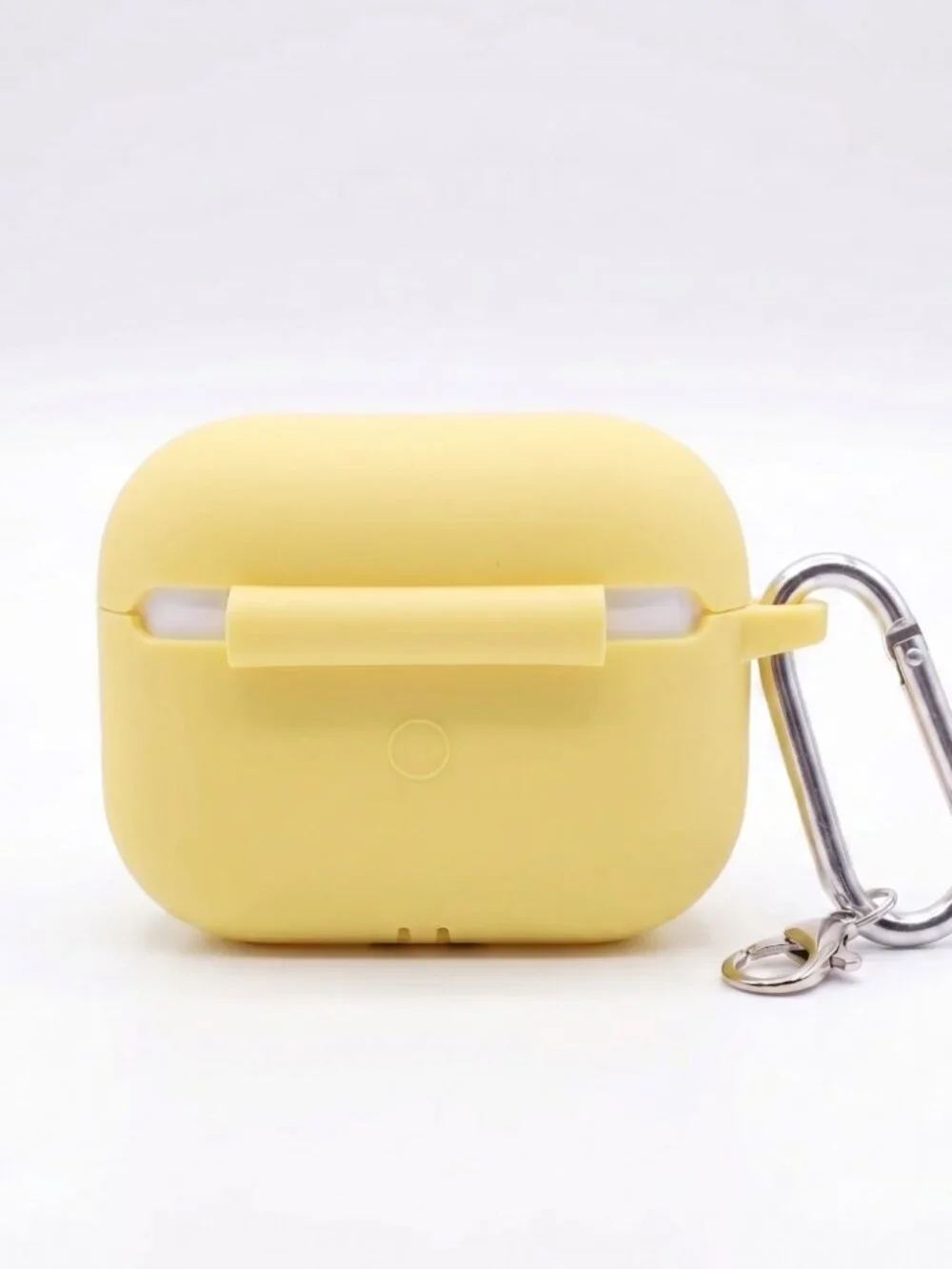 Yellow Silicone AirPods Pro Case with Keychain